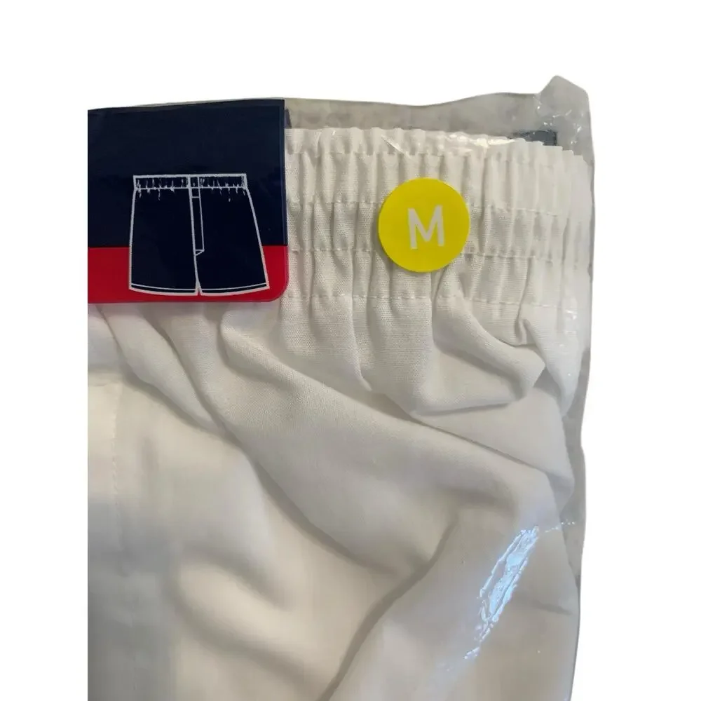 Jockey Classic Boxer Shorts White Full Cut Cotton Blend Men's Medium Qty 3 2004‎